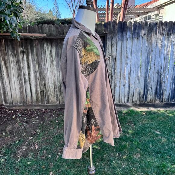 Pro Gear by Wrangler Hunting Brown Camo Long Sleeve Shooting Shirt Men's XL - Picture 4 of 11